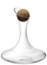 Oxygen Carafe With a Circular Cork Stopper 1.75L Pack Of 2 For Hotels Restaurant