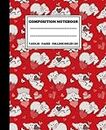Composition Notebook: Funny Elephant Composition | Cute Wide Ruled Notebook Paper | Cute Aesthetic School Supplies