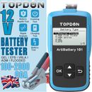 TOPDON Car Battery Tester 12V Voltage Battery Test Automotive Charger Analyzer