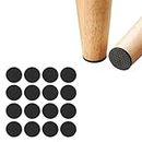 Chair Leg Floor Protector, Fapiwen Non Slip Furniture Pads, Self Adhesive Furniture Feet Rubber Grippers Pads Anti Scratches Reduce Noise Chair Pads for Hardwood Floors Protectors (16pcs/Round)
