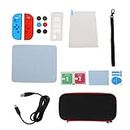 Switch Accessories Bundle for Switch Game Console, Kit with Carrying Case, Card Case, Grip Cover, Screen Protector, All in One Game Accessories Set
