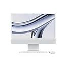 Apple 2023 iMac All-in-One Desktop-Computer mit M3 Chip: 8-Core CPU, 10-Core GPU, 24" 4.5K Retina Display, 8 GB gemeinsamer Arbeitsspeicher, 512 GB SSD Speicher, passendes Zubehör. Silber