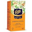 CARE Ashwagandha Spiced Herbal Green Tea | 100 Tea Bags (4 Packs X 25 tea bags each) | Desi Kahwa| Ayurvedic kadha|Natural Ingredients Made with 100% Whole Leaf Herbs