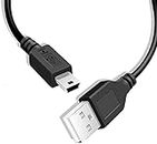 TECH-X 9.8 ft USB Charger Cable Charging Cord for TI-84 Plus CE Graphing Calculators, TI-Nspire CX/CX CAS, TI-84 Plus CE Color/C Silver Calculators, Mini USB Power Data Charger Charging Cable,Black