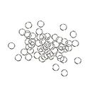 PAKEY 50 Pcs Split Rings Small Key Rings Bulk Keychain Rings for Keys Organization DIY Crafts Keyrings 9mm Jewelry Accessories and Peripherals