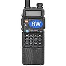 Baofeng BF UV-5R Triple radio bidirectionnelle haute puissance longue port?e 8/4/1 W (144 MHz-146 MHz VHF et 430 MHz-440 MHz UHF), talkie-walkie portable double bande avec batterie 3800 mAh (noir)