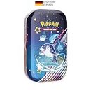 Pokémon-Sammelkartenspiel: Mini-Tin-Box Karmesin & Purpur – Paldeas Schicksale: Normifin (2 Boosterpacks, 1 Sticker & 1 Bildkarte)