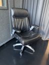 Executive Black Leather Computer Chair