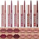 6 Matte Lipstick with 6 Lipliners Durable Lip Gloss Long-Lasting Non-Stick Cup Not Fade Waterproof High Pigmented Velvet Lipgloss Kit Beauty Cosmetics Makeup Gift for Girls(12PCS)…