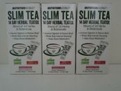 3 NutritionWorks®Raspberry Slim Tea 14 Day Herbal Teatox Gluten Free Vegan 12/24