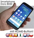 Doro 8050 Seniors Smartphone Android LTE 16GB GPS WLAN Usb-C Avec Alarme Gris