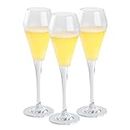 BEV Tek 7 Ounce Champagne Flutes, 6 Heavy-Duty Sparkling Champagne Flutes - Dishwashable, Shatterproof, Clear PC Plastic Mimosa Glasses, for All Kinds of Beverages - Restaurantware