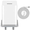 40W Ultra Fast Type-C Charger for Sam-Sung Galaxy Tab S5 / S 5 Charger Original Adapter Like Mobile Charger Fast QC 3.0 Quick Charger with 1 Meter Type C USB Data Cable (40W,TS-20,WHT)