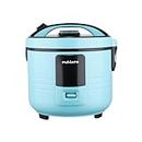 The Better Home FUMATO Slow Rice Cooker 1.5L 500W | 3-in-1 Electric Cooker, Boiler & Steamer | Aluminum Pot, Keep Warm Function, Cool Touch Body, Measuring Cup | 1 Year Warranty (Misty Blue)