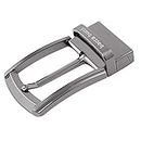 Bacca Bucci 35 MM Nickle free Reversible Clamp Belt Buckle with Branding (Buckle only) -1026