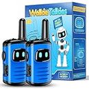 EUTOYZ Walkie Talkie Kids, Toys for 3-8 Year Old Boy Gift for 5 6 7 8 Year Olds Boys Toys Age 4-7 Kids Toys Age 3 4 5 Outdoor Toys Walkie Talkie Sensory Toys for Autism Kids Camping Accessories Blue
