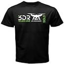 3DR Solo Smart Drone Life After Gravity - Custom Mens T-Shirt Tee Black XL