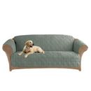 Sure Fit Box Cushion Sofa Slipcover, Microfiber in Brown | 37 H x 96 W x 40 D in | Wayfair 047293448959