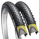 Fincci MARUDO Pair 29 x 2.10 Inch Bike Tire 52-622 Foldable Tires with 1mm Anti Puncture Proof Protection for MTB Mountain Gravel Hybrid Bike Bicycle - Pack of 2