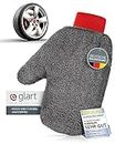 Glart Super Soft Absorbent car Rim Glove for Aluminium Rims car car Care Motorbike Bike - removes Every Dirt and Brake Abrasion effortlessly - 27x12 cm, car wash Glove Instead of Rim Brush