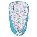 Haus and Kinder Baby Sleeping Bag | Cotton Bedding Set for Infants and New Born Baby | Carry Nest and Portable Bassinet for 0-24 Months | Sleeping Pod Bed (Mystic Rainbow Tale)
