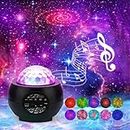 Star Lights Projector, 3 in 1 LED Night Galaxy Starry Light Projector for Bedroom, Space Projector Decorative Galaxy Light Sky Star Lite Bluetooth USB Colour Changing Music Night Light for Kids Adults
