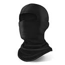 YESLIFE Black Ski Mask, Balaclava Face Mask for Men and Women – Skiing, Snowboarding, Motorcycle, UV Protection & Wind Protection, Hat
