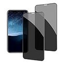 Youngkits Privacy Screen Protector Compatible for iPhone 11 6.1 inch Anti Spy 2.5D Edge Tempered Glass High Clear, Come with Installation Tray, 2 Pack