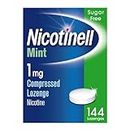 Nicotinell Nicotine Lozenge, Quit Smoking Aid, Sugar Free Mint Flavour, 1 mg, 144 Pieces