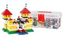 Q-Bricks Aventura Kit y Castillo Building Blocks Maxi Caso con dibujos instrucciones de montaje (600 piezas, Multi-Color) , color/modelo surtido