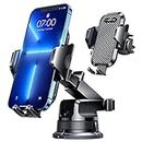 【2024 Newest & Strongest】 Phone Holder Car, VANMASS【Over 60LBS Suction】 Cell Phone Mount Universal Dashboard Windshield Automobile Cradles Truck Vent for iPhone 15 Pro Max 14 13 12 Samsung, Android