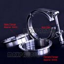 3" inch V-Band Clamp with Stainless Steel flange kit for turbo exhaust downpipes