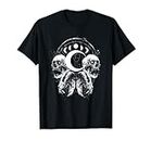 Tête de mort Phases de lune Gothique Occulte Grunge Goth T-Shirt