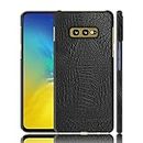 Case Creation for Samsung S10e Crocodile Leather Pattern Phone Case, Luxury Business Style PU Texture Premium Cover Fashion Alligator Skin Natural Feel Hard Back Cover case for Samsung Galaxy S10e