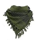 Onekbhalo Men's Cotton Afgani Patka for Army Military Scarf for Man & Women, Multi-Purpose Soldier Commando Patka Anti Pollution Head Scarf for Cycling/Biking Tactical Green