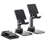 Genérico Soporte Movil para Mesa Ajustable Universal Plegable Resistente Compatible iPhone Samsung Tablet E-Readers
