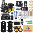 UNO R3 Smart Robot Car Kit V4 for Arduino,Line Tracking Module,Ultrasonic Sensor, STEM Toys,Building/Electronic Kit