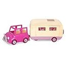 Li’l Woodzeez – Toy Camper – Toy Car – Playset for Kids – Small Playset – 3 Years + – Happy Camper