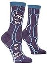 Blue Q I Love My Job Women's Crew Socks size 5-10