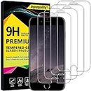4youquality [4-Pack Screen Protector for iPhone 8 Plus, iPhone 7 Plus, iPhone 6s Plus, and iPhone 6 Plus, Tempered Glass Film Screen Protector, 5.5-Inch [LifetimeWarranty][Anti-Scratch]