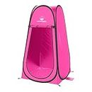 Pop Up Pod - Privacy Shower Tent, Dressing Room, or Portable Toilet Stall with Carry Bag for Camping, Beach, or Tailgate by Wakeman Outdoors (Pink)
