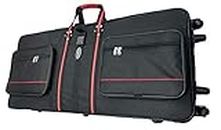 Malav YAMAHA PSR-S970, PSR-S975, PSR-S950 Synthesizer Case Bag of Steel Plated (Only in Circumference) Frame with Wheels Flight Case (Black)