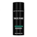 THICK FIBER Hair Building Fibers (Black) 25Gm - Hair Fibers For Thin & Fine Hair -Hair Thickening Fibers For Men & Women, 25 Grams