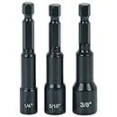 SAE Quick Change Magnetic Nutsetter 3 PC