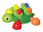 Tomy Toomies Turtle Tots , Shape Sorting Suction Squirters Bath Toy , Baby Bath Toy For Boys & Girls Aged 1, 2,3+ Year Olds