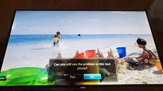 SAMSUNG UN60ES7150F 60” LED Smart TV - Dark area at the bottom of the screen