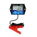 Runleader Digital LCD Hours Tachometer with Alligator Clip,Maintenance Reminder,Backlight Display,Battery Replaceable for Garden Tractor Generator Compressor Motorcycle ATV Outboard Motor.