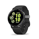 Garmin vívoactive 5, AMOLED GPS Smartwatch, All-day Health Monitoring, Advanced Fitness Features, Personalised Sleep Coaching, Music and up to 11 days battery life, Black