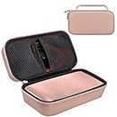 Canboc Carrying Case for Halo Bolt Portable Car Jump Starter 58830/57720/44400 mWh, Halo Bolt ACDC Max 55500 mWh Phone Charger, Mesh Bag for Jumper Cable, AC Wall Charger, Charge,Rose Gold