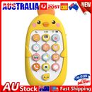 Electronic Baby Mobile Phone Toy Silicone for Children Holiday Gift (Yellow)